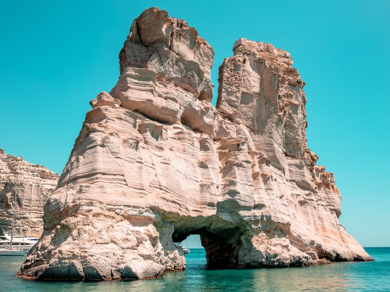 rock formation in milos